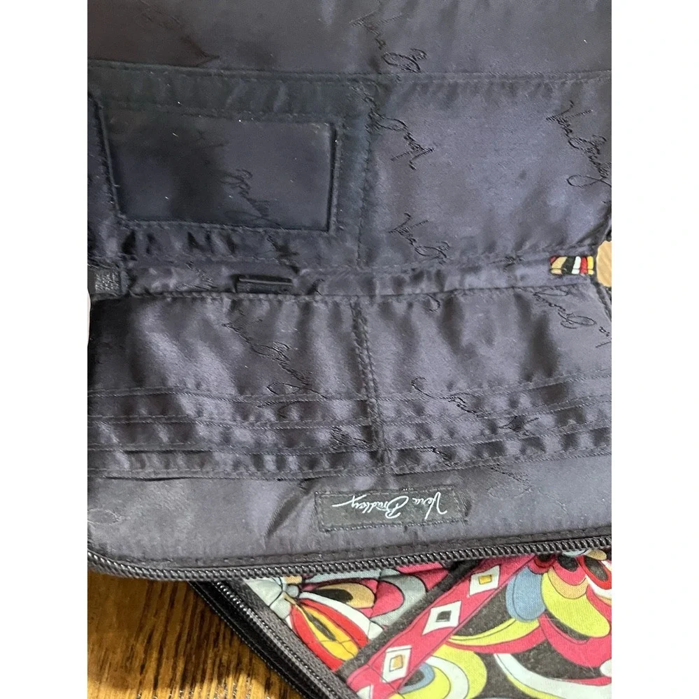 Vera Bradley Large Zip Around Wallet Puccini Floral & Additional Makeup Pouch